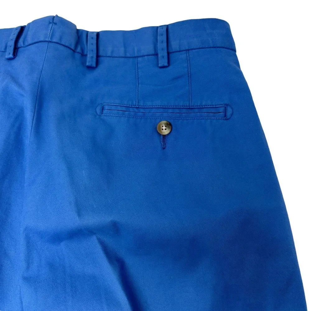 Peter Millar Blue Casual Chino Golf Pants Pima Cotton Spandex Size 33 Stretch‎